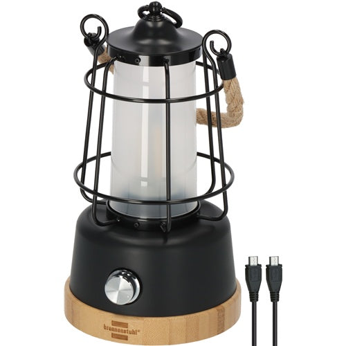 Brennenstuhl CAL 1 AC rechargeable camping lamp (black/wooden)