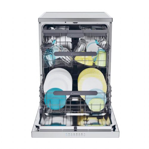 Prostostoječi pomivalni stroj Candy Rapido CF 5C7F1X, 15 pogrinjkov, razred C, 59,7 x 85 x 59,8 cm, inox