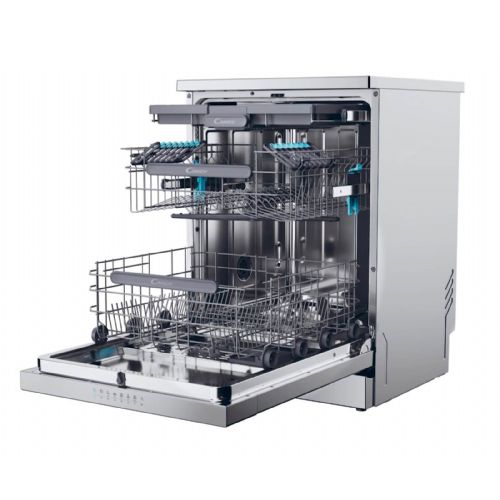 Prostostoječi pomivalni stroj Candy Rapido CF 5C7F1X, 15 pogrinjkov, razred C, 59,7 x 85 x 59,8 cm, inox