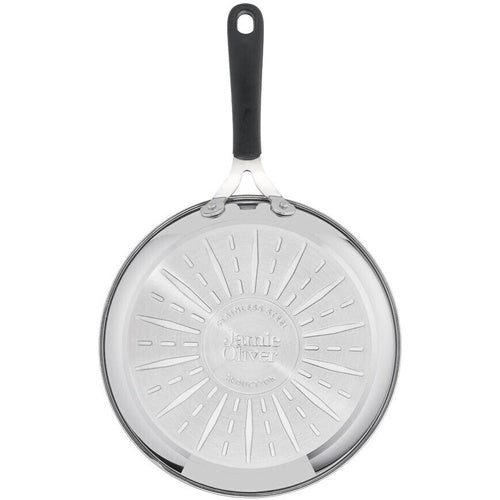 Tefal Jamie Oliver Cook Smart frying pan, stainless steel, Ø 20 cm, non-stick coating, suitable for induction