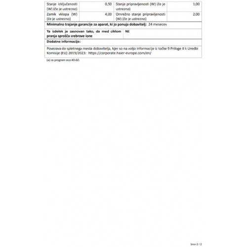 Pralni stroj Hoover H5WPB411AMBC/1-S, 11 kg, 1400 obr./min, razred A, 60 x 85 x 62 cm
