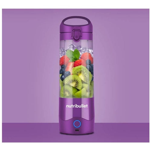 Prenosni mešalnik Nutribullet NBP003PU, za 0,47 L, na baterije, vijolična