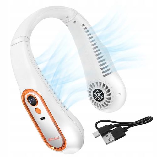 Portable battery 1200mAh door fan USB LCD 360° white