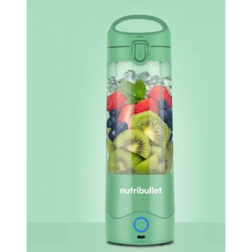 Prenosni mešalnik Nutribullet NBP003LG, za 0,47 L, na baterije, zelena