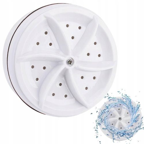 Portable mini rotary travel washing machine Verk, USB powered, 18 W, suction cups for attachment, white