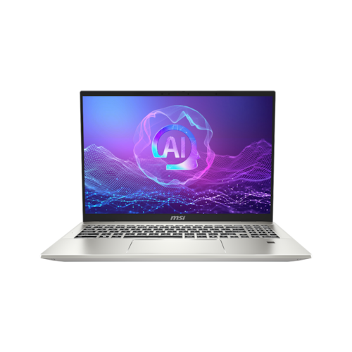 Prenosnik MSI Prestige A16 AI+ (A3HMG-036), Ryzen AI 9 365/32 GB/SSD 1 TB NVMe/40,6 cm (16"), 2560 x 1600/Radeon 880M/DE/W11Home, srebrne barve