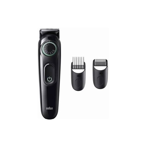 Prirezovalnik brade Braun 3 BT3411, polnilna baterija, brezžični, črno-zelen
