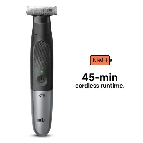 Prirezovalnik brade Braun Series X XT5200 Face+Body+Travel, črna/srebrna