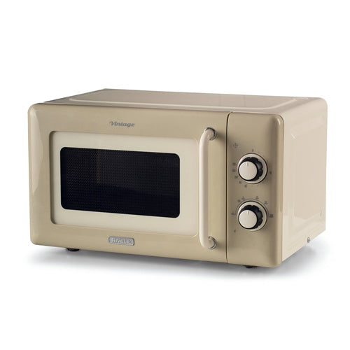 Prostostoječa mikrovalovna pečica Ariete Vintage smetana 20L 800W 5 stopenj premera krožnika 27 cm končni signal