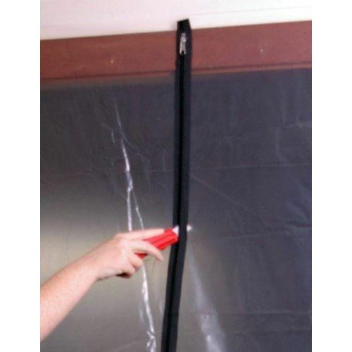 Dust-proof ZIP door cover 120x220 cm with reusable zipper 184511226