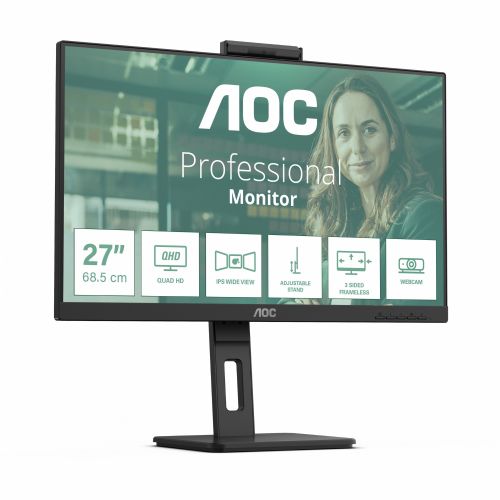 Monitor AOC Q27P3QW 68,6cm (27''), 2560x1440 (QHD), IPS, 350 cd/m2, 4ms, 75Hz, HDMI