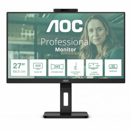 Monitor AOC Q27P3QW 68,6cm (27''), 2560x1440 (QHD), IPS, 350 cd/m2, 4ms, 75Hz, HDMI
