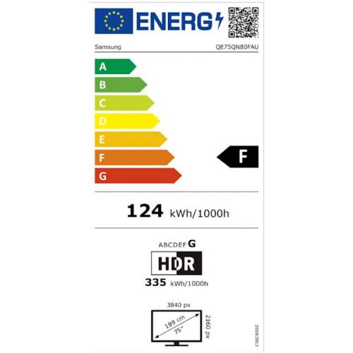 Televizor Samsung QE75QN80FAUXXH 215 cm (85''), 3840 x 2160 (4K UHD), Neo QLED Mini LED QE75QN80FAUXXH