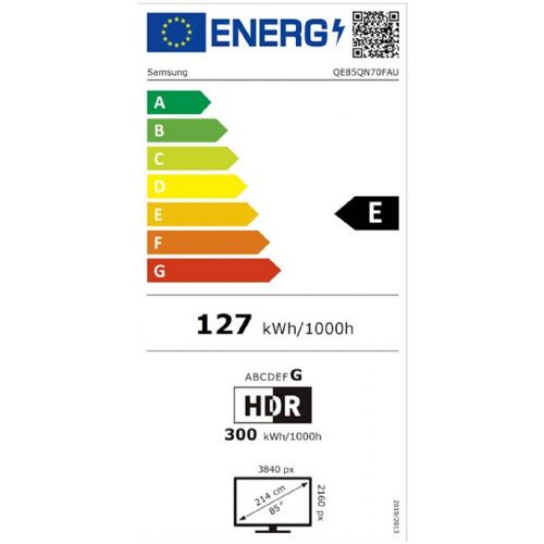 Televizor Samsung QE85QN70FAUXXH 215 cm (85''), 3840 x 2160 (4K UHD), Neo QLED Mini LED QE85QN70FAUXXH