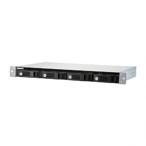 NAS sistem Qnap TR-004U 4-režno 1U rack, SATA 3,5", USB-C 3.2 Gen 1, strojna RAID podpora