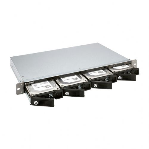 NAS sistem Qnap TR-004U 4-režno 1U rack, SATA 3,5", USB-C 3.2 Gen 1, strojna RAID podpora