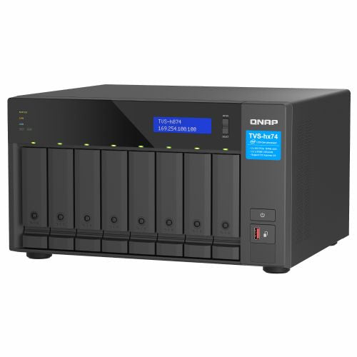 QNAP TVS-H874-I5-32G 8-režni QuTS hero NAS Intel Core i5-12400 6-jedrni/12-nitni do 4,6 GHz 32 GB SO-DIMM