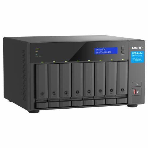 NAS sistem Qnap TVS-H874T-I7-32G Intel Core i7-12700, 8 ležišč, 32GB RAM, Thunderbolt 4, ZFS podpora