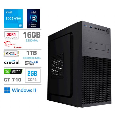 Namizni računalnik PCX Exam, Intel Core i5-14400F, 16 GB RAM, 500 GB SSD, Windows 11 Home