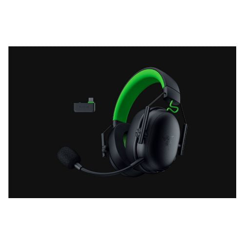 Slušalke Razer BlackShark V3 X Hyperspeed brezžične, 2,4 GHz/Bluetooth/USB, snemljiv mikrofon, 70 ur baterije, črne za Xbox