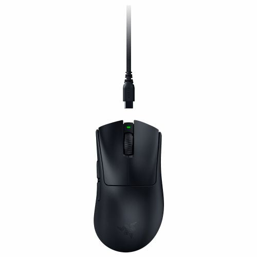 Miška Razer DeathAdder V4 Pro črna, 45000 DPI, optična, žična in brezžična, 6 programabilnih tipk, do 150 h delovanja