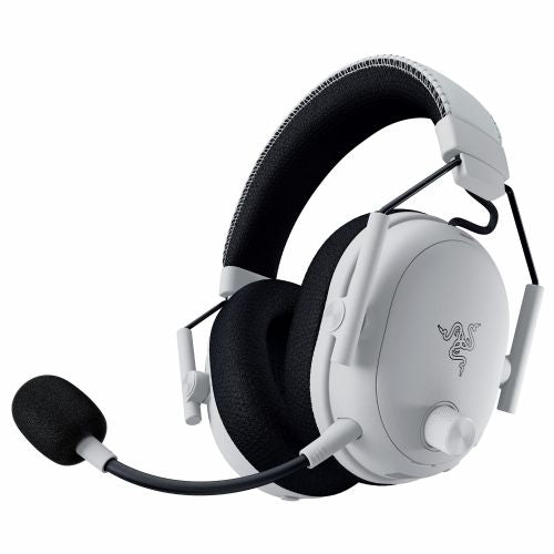 Slušalke Razer Blackshark V3 Pro brezžične/bela, THX Spatial Audio, odpravljanje hrupa, 70 ur baterije, snemljiv mikrofon