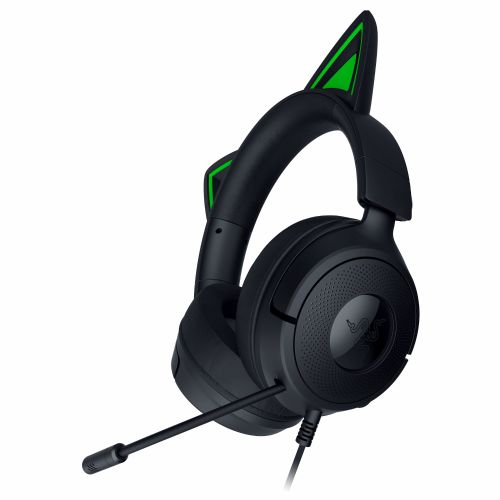 Slušalke Razer Kraken Kitty V3 X žične, RGB osvetlitev, virtualni 7.1 prostorski zvok, mikrofon, črne