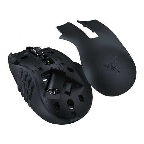 Miška Razer Naga V2 HyperSpeed brezžična, 30000 DPI, 19 programabilnih tipk, optični senzor, črna