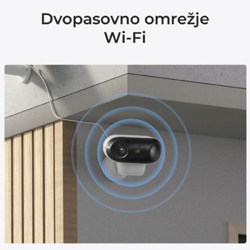 Reolink IP Kamera Argus serija B740X 4K, 180° dvojna leča, Barvni nočni vid ColorX, Baterijska. BWB4K01W