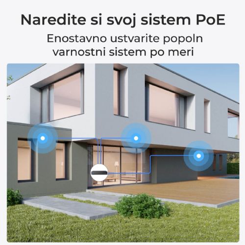 Kamera Reolink Ip serija P434 4K, Zunanja, Barvni nočni vid, 3x optični zoom, POE P434