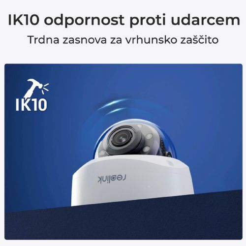 Reolink Ip Kamera serija P437 4K, Zunanja, IK 10 odporna, 5x optični zoom, POE P437