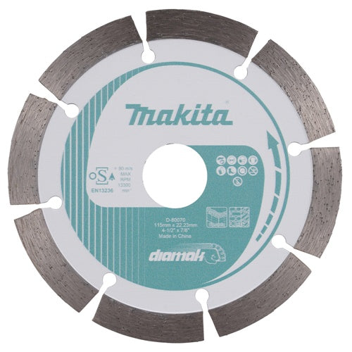 Makita DIAMAK 115 mm diamond cutting disc for concrete and stone, bore 22.23 mm