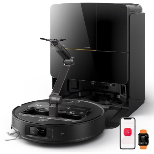 Robotski sesalnik Roborock Saros Z70 črn, mokro brisanje, D-ToF lidar navigacija, 22000 Pa sesalna moč, 6400 mAh baterija