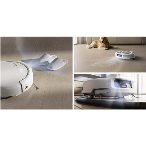 Robotski sesalnik DJI ROMO mokro in kemično čiščenje, sesalna moč 25.000 Pa, LiDAR navigacija, 180 min delovanja, samočistilna bazna postaja
