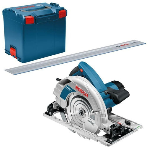 Bosch GKS 85 G Professional hand-held circular saw, 2,220 W, in L-Boxx, FSN 1400 guide, blue