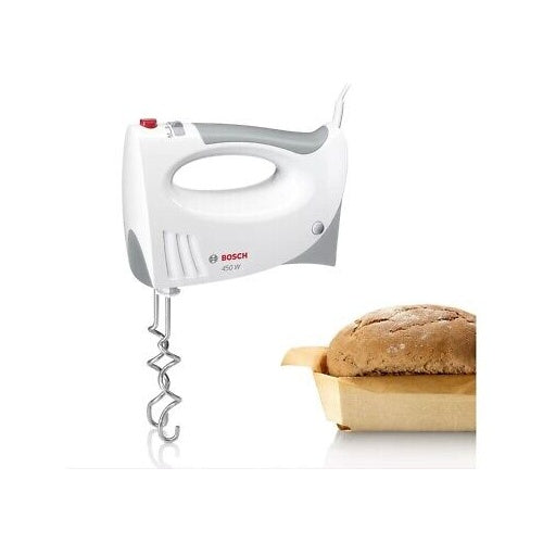 Bosch CleverMixx MFQ3530 hand mixer, 450 W, white/gray