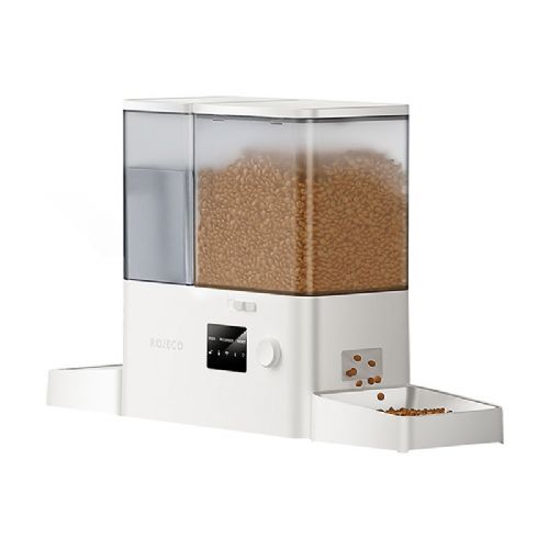 Rojeco New 2 in 1 WiFi Pet Fountain and Controller (White)
