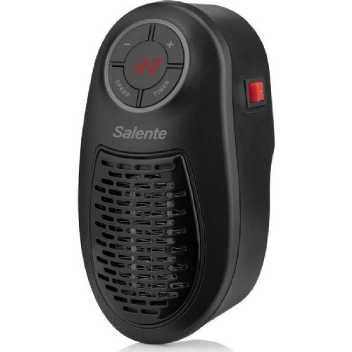 Salente HotHeat mini heater, 500 W, PTC heating element, LED display, black color