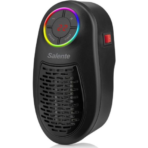 Salente HotHeat mini heater, 500 W, PTC heating element, LED display, black color