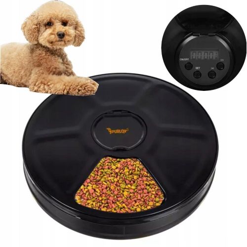 Automatic Smart Animal Food Feeder LCD 6 Chambers