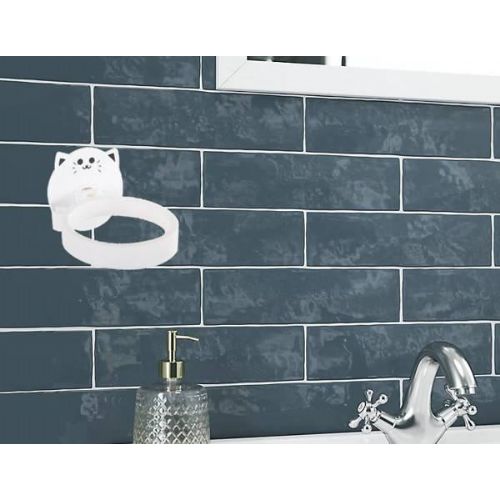 Self-adhesive wall holder for hair dryer
