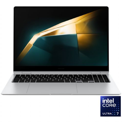 Prenosnik Samsung Galaxy Book4 Pro 360 Intel Ultra 7-155H/16GB/SSD 512GB NVMe/40,6 cm (16") 2.8K/Win11Pro srebrn