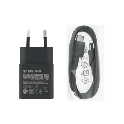 Samsung Fast Charge home charger EP-T1510XBE 15W PD + cable EP-DA705BBE TYPE C black - original - Bulk