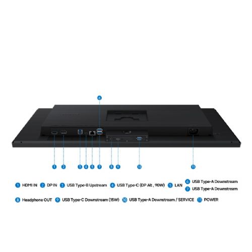 Samsung ViewFinity S8 S80HF LS27H802EFAXEN Monitor, 68.6 cm (27"), 5K, IPS, 60 Hz, USB-C 90 W, black