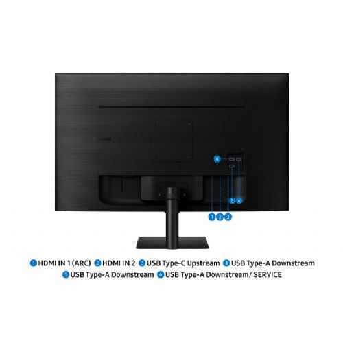 Samsung Smart Monitor S32FM702UU, 81 cm (32"), 4K UHD, VA, Tizen, Wi-Fi, Bluetooth 5.2, USB-C 65W, black