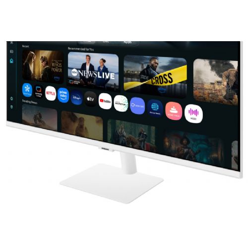 Monitor Samsung Smart S32DM703UU, 81 cm (32"), 4K UHD, VA, Tizen, Wi-Fi, Bluetooth 5.2, USB-C 65W, beli