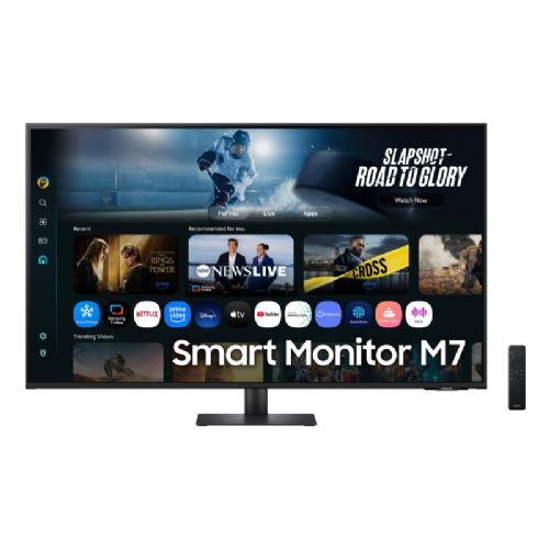 Monitor Samsung Smart S43FM702UU, 109 cm (43"), 4K UHD, VA, Tizen, Wi-Fi, Bluetooth 5.2, USB-C 65W, črn