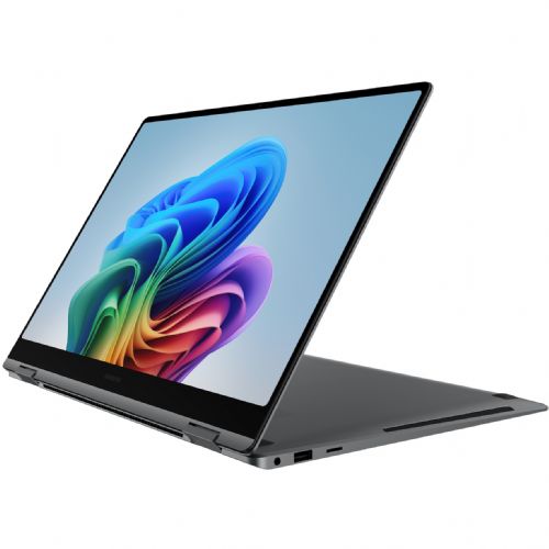 Prenosnik Samsung NP960Q Book5 Pro 360 Intel Ultra 7-256V/16GB/SSD 512GB NVMe/40,6 cm (16") WQXGA AMOLED Touch/DE/Win11Home, siva