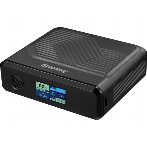Power bank Sandberg Travel Powerbank 20000 mAh PD100W wireless charging TFT display
