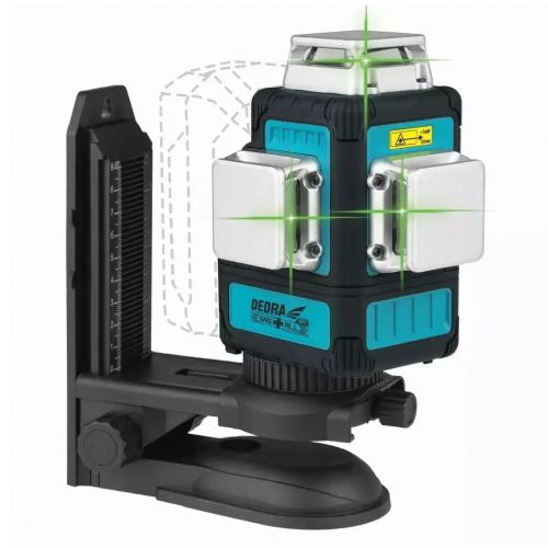 Cordless green line construction laser level Dedra OSRAM 3D 18 V